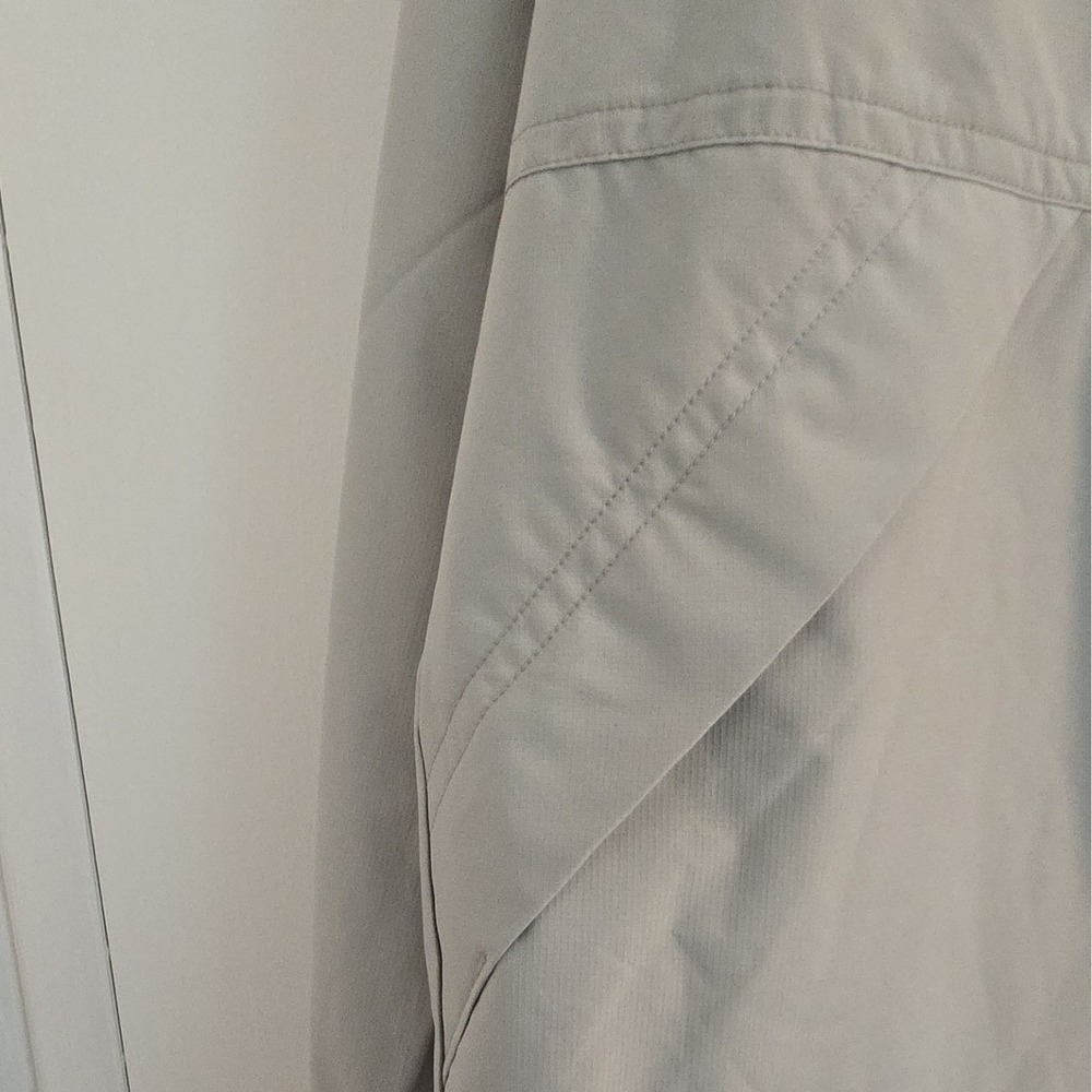 NWT Mens Goodfellow & Co Large Tall Grey Hooded Rain/Wind Zip/Button Up Jacket. - Picture 4 of 12